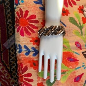 Vintage Chain Gang Bracelet - Mixed Metals Lightweight